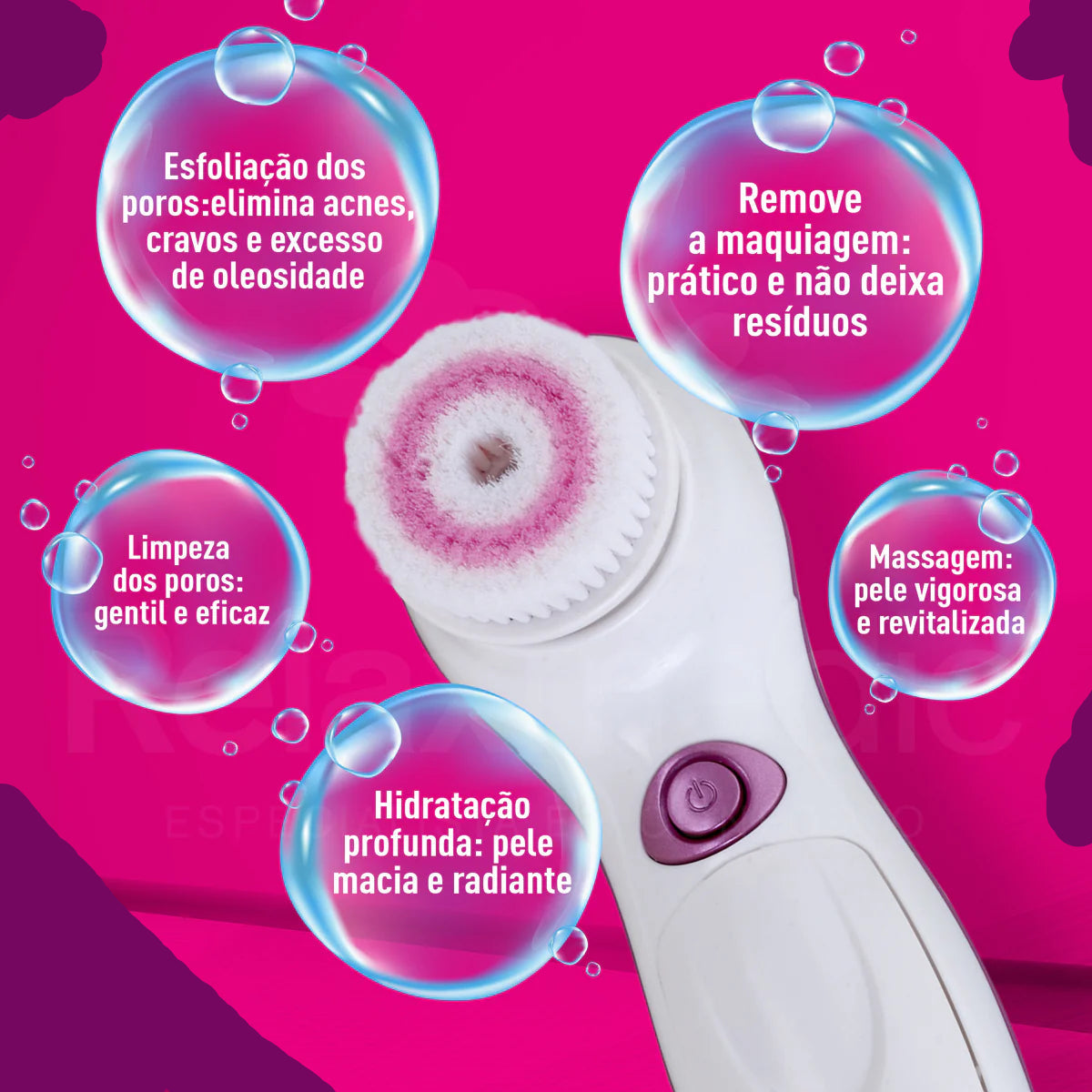 Escova de Limpeza Facial Clean Pro +
