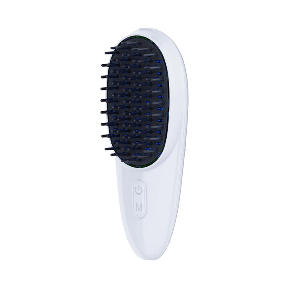 Escova Capilar Laser Vermelho E Azul Contra calvície 5 Niveis - Electric Led Massagem